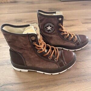 Converse Chuck Taylor All Star Outsider Hi Sneaker Boots Brown Size 7.5